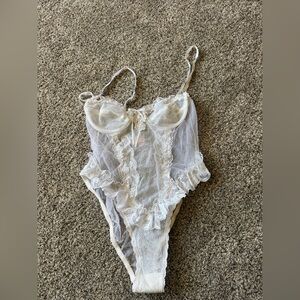 Vintage Emil Bole Sheer Lace Angelic lingerie Medium